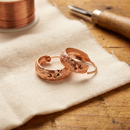 Ella's Dew Copper Earrings