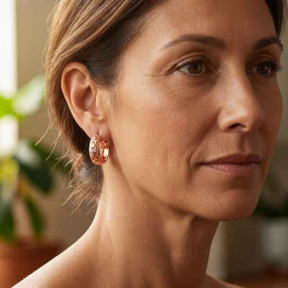 Ella's Dew Copper Earrings