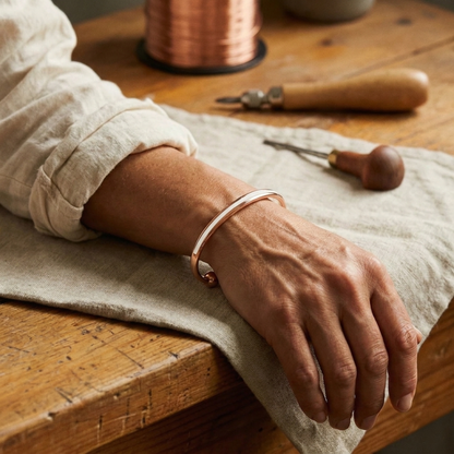 Ella's Jade Copper Bracelet