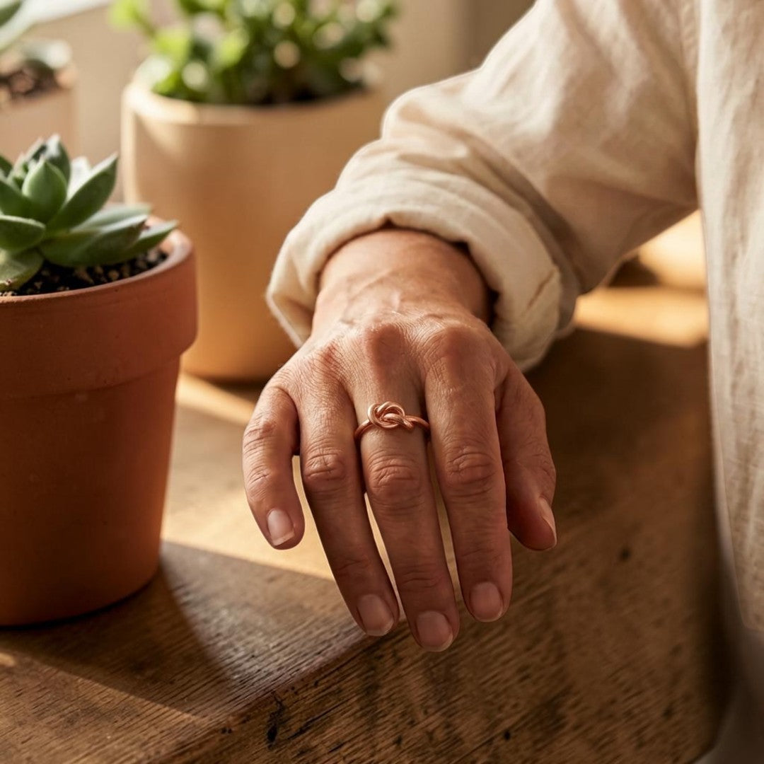 Ella's Lace Copper Ring