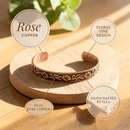 Ella's Rose Copper Bracelet