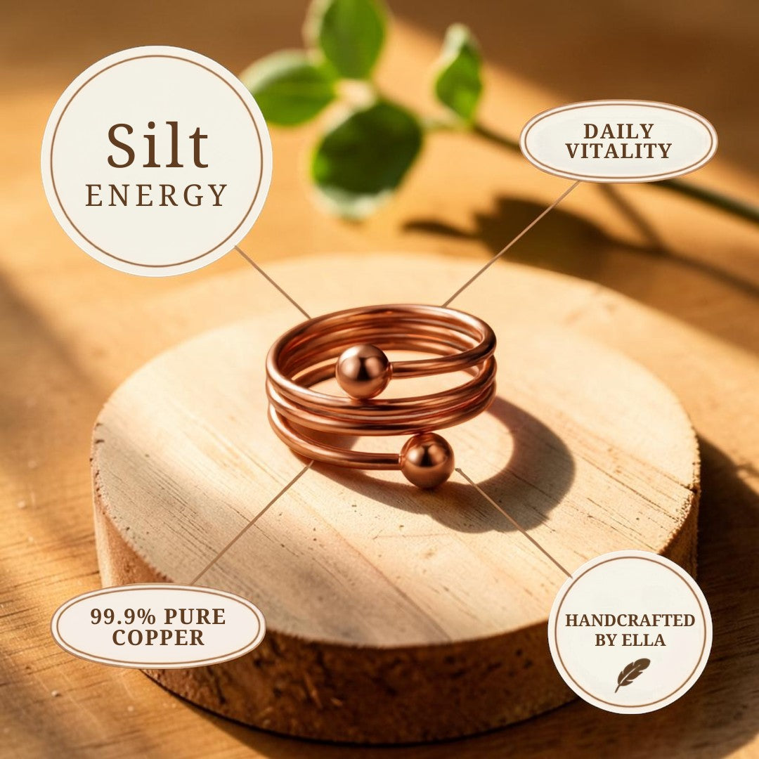 Ella's Silt Copper Ring Rose