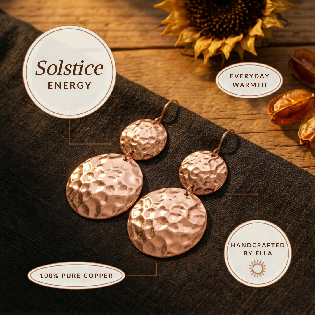 Ella's Solstice Copper Earrings