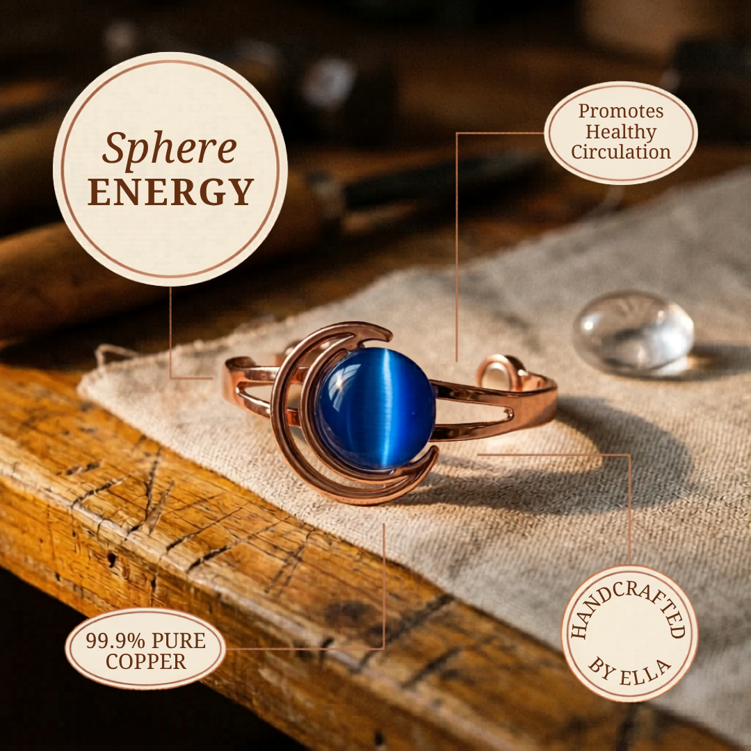 Ella's Sphere Blue Copper Bracelet
