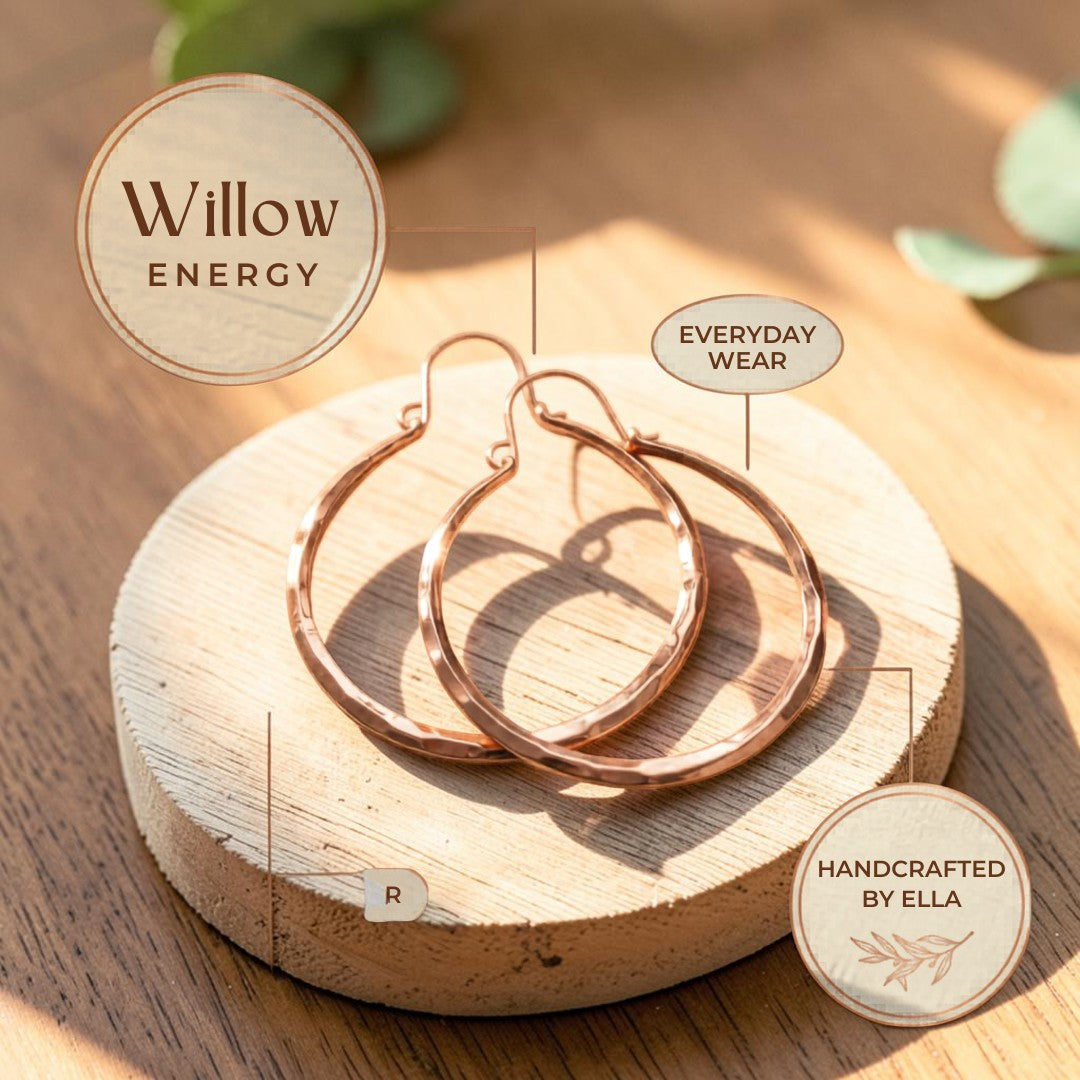 Ella's Willow Copper Earrings