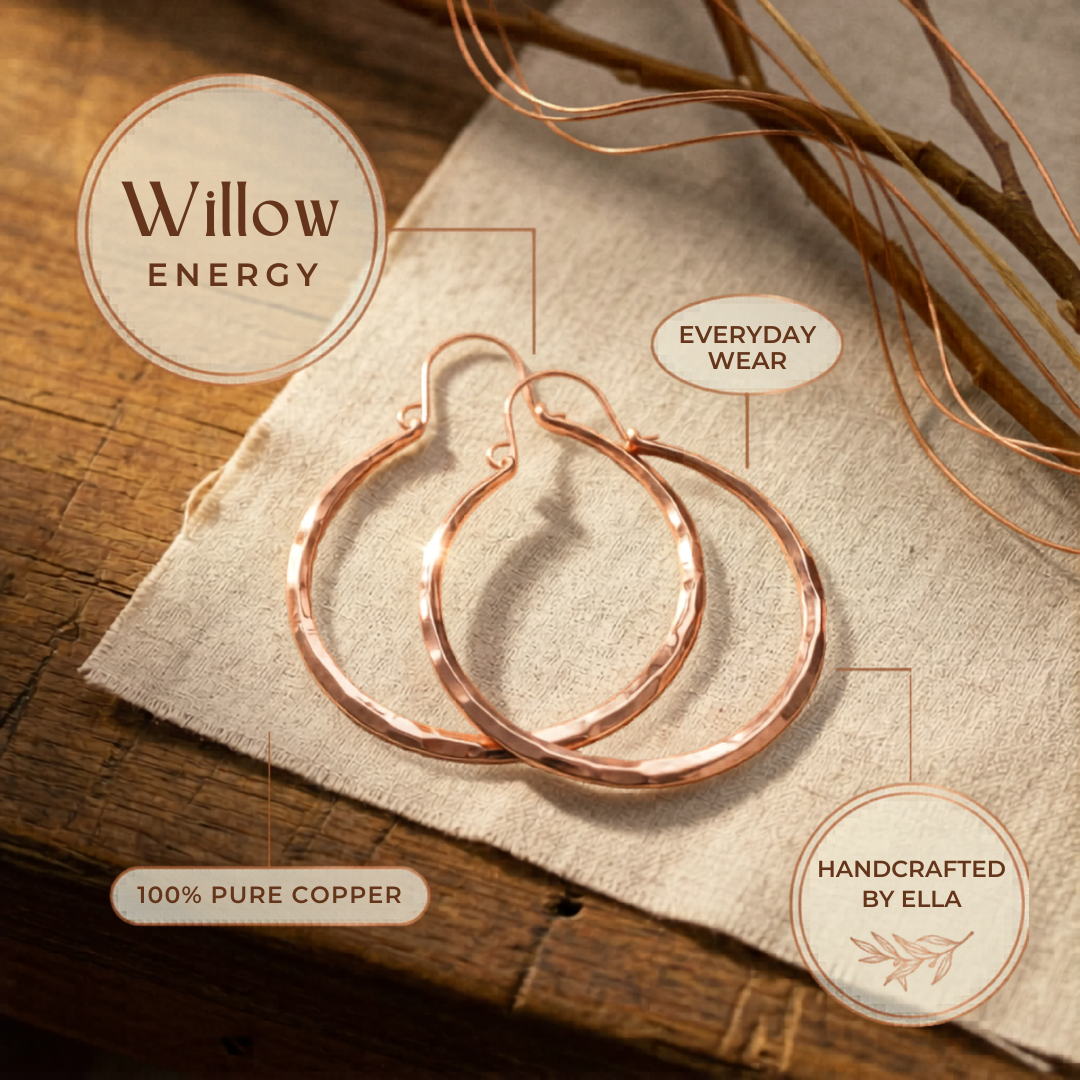 Ella's Willow Copper Earrings